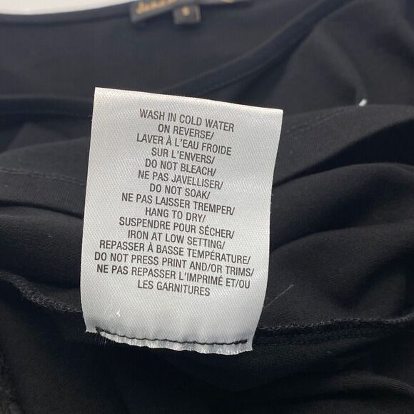 Jane & John Long Slv Black Tunic Viscose Artsy Mixed Fabric Sequin Mesh Size S - Picture 11 of 12